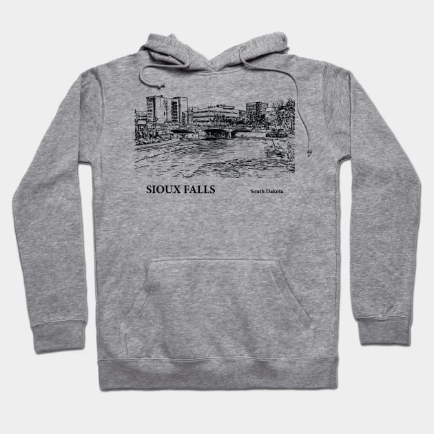 Sioux Falls - South Dakota Hoodie by Lakeric